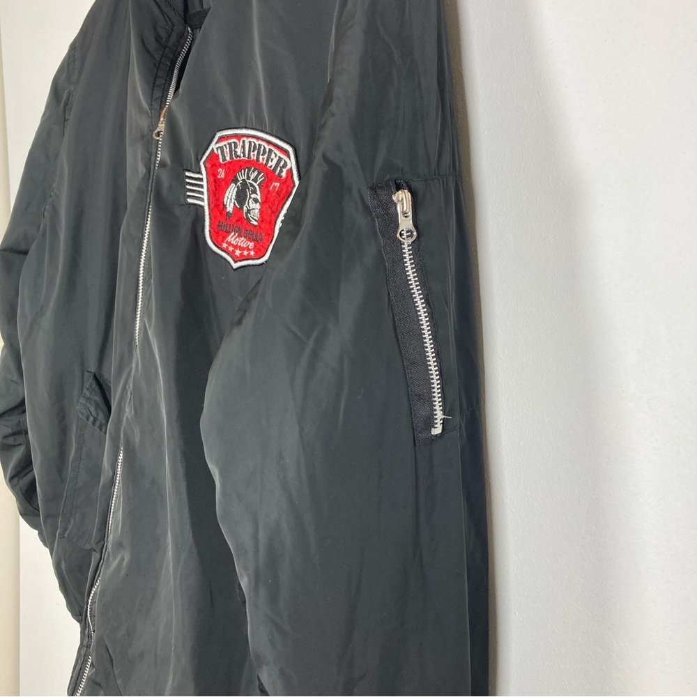 Million DOLLA MOTIVE 'TRAPPERS' Men’s Bomber Jacket Black L Logo Embroidered - Picture 14 of 16